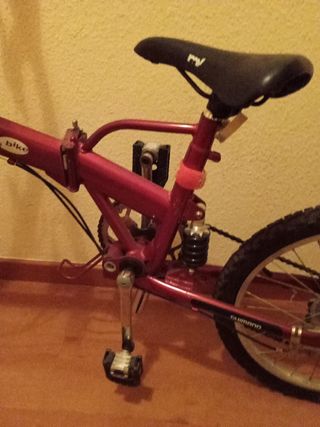 Bicicleta Plegable Roja