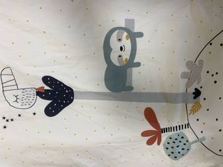 Funda nórdica cuna + relleno diseño animalitos