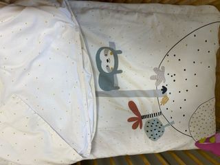 Funda nórdica cuna + relleno diseño animalitos