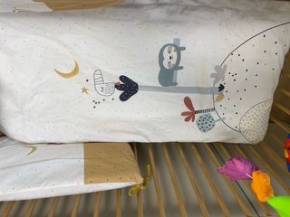 Funda nórdica cuna + relleno diseño animalitos