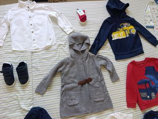 Lote ropa y zapatos bebe niño 2 años 24m