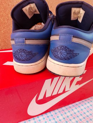 Scarpe Nike Air Jordan 1 Low Blu/Grigio