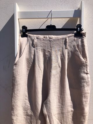 Pantaloni donna in lino sartoriali tg M nuovi