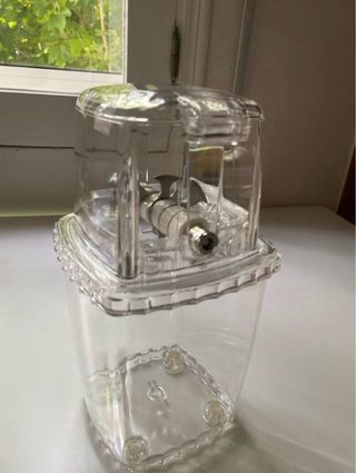 Kit báscula, palomitera vintage y picador de hielo