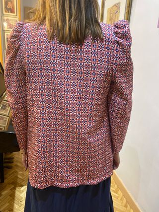 Americana mujer estampada