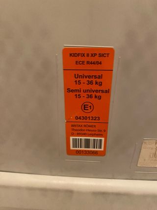 Silla Coche Romer/Britax Kidfix Grupo 2-3