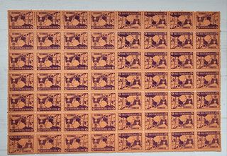 Pliego sellos Fuengirola Guerra Civil con capicúas