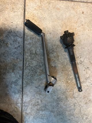 pata de arranque y sistema de arranque pitbike
