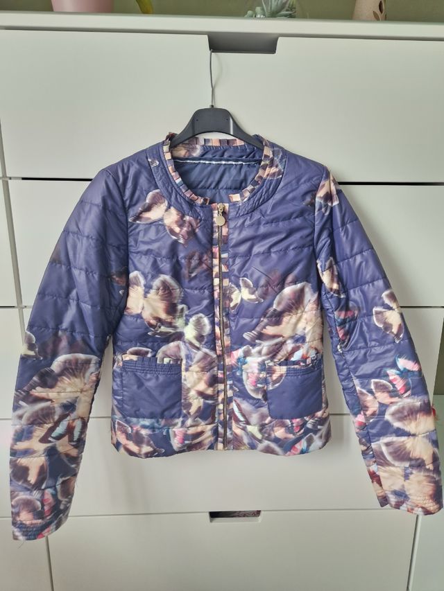 Giacca trapuntata blu/fantasia