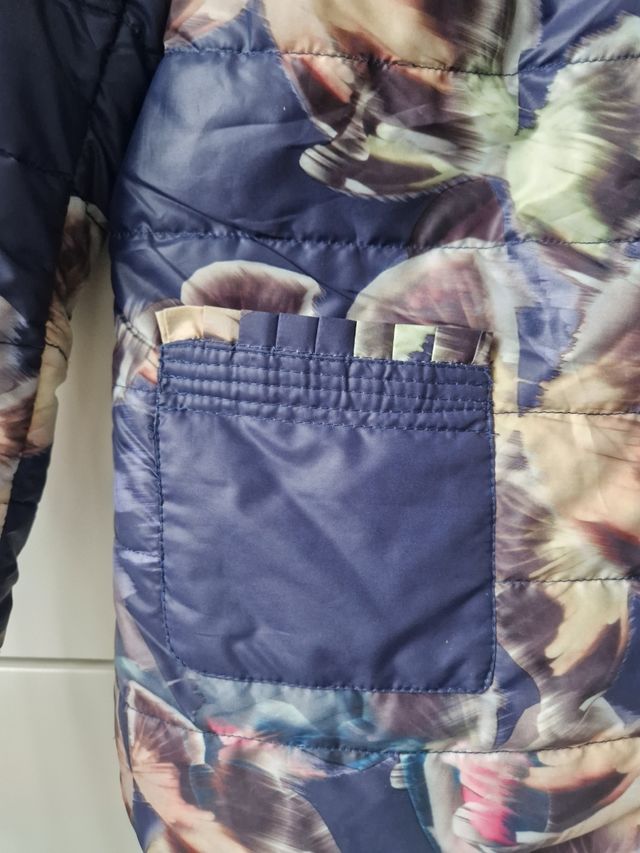 Giacca trapuntata blu/fantasia