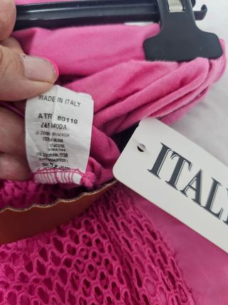 Falda Larga Boho Rosa