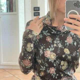 Completo vintage Made in Italy tre pezzi floreale