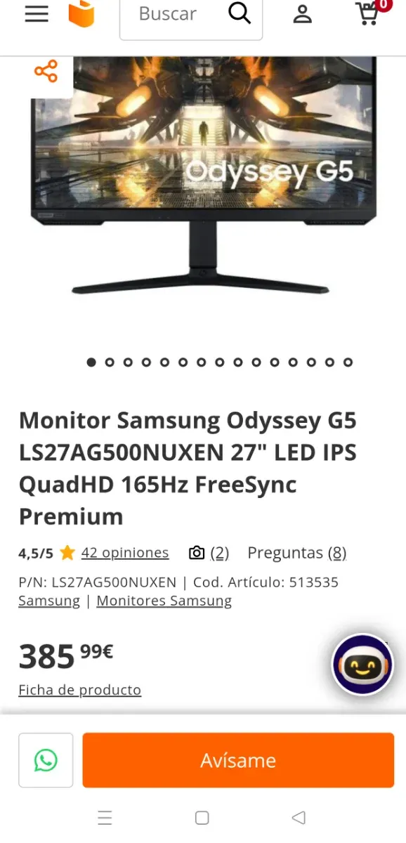 Monitor gaming Samsung Odyssey G5