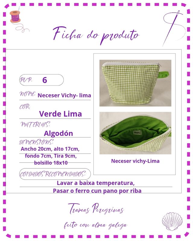 Neceser Vichy Lima con Cremallera