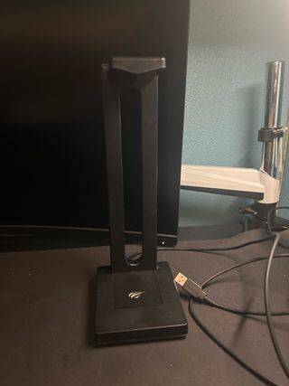 Soporte para auriculares negro