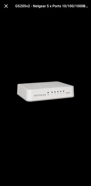 Netgear GS205v2 Switch Ethernet 5 Porte