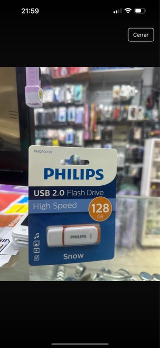 Pendrive Philips USB 2.0 128GB High Speed