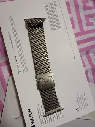 Correa Apple Watch Milanesa Plata Original 