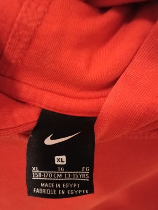 Sudadera Nike Roja chico 13/15 años