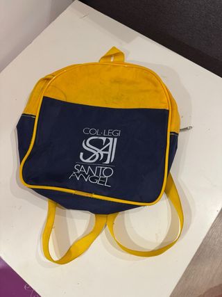 Mochila Santo Angel Piscina Azul/Amarillo