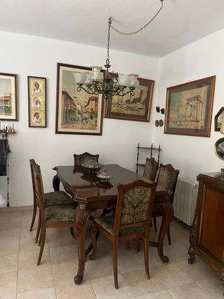 Conjunto mesa comedor y 6 sillas