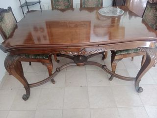 Conjunto mesa comedor y 6 sillas