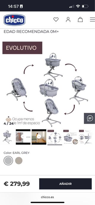 Trona Chicco multiposición