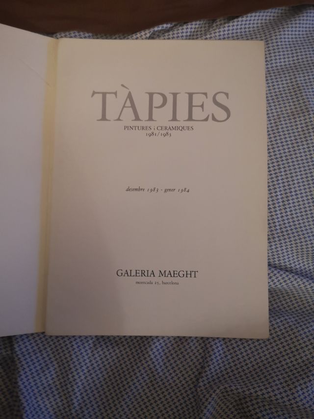 Tapies Pintures i ceramiques 1981/1983