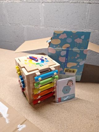 Cubo Actividades Madera Bebé 8 en 1