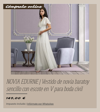 Vestido de Novia Edurne en Ceremoniosa.com