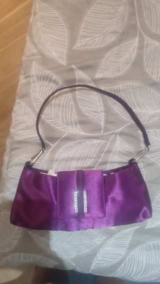 Conjunto de Fiesta Zapatos , Bolso Morado y pañuel