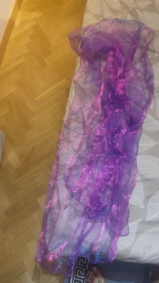 Conjunto de Fiesta Zapatos , Bolso Morado y pañuel