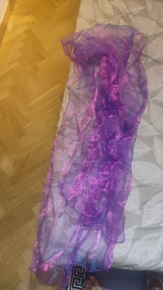 Conjunto de Fiesta Zapatos , Bolso Morado y pañuel