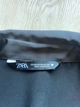 Camisa Zara Negra Mujer