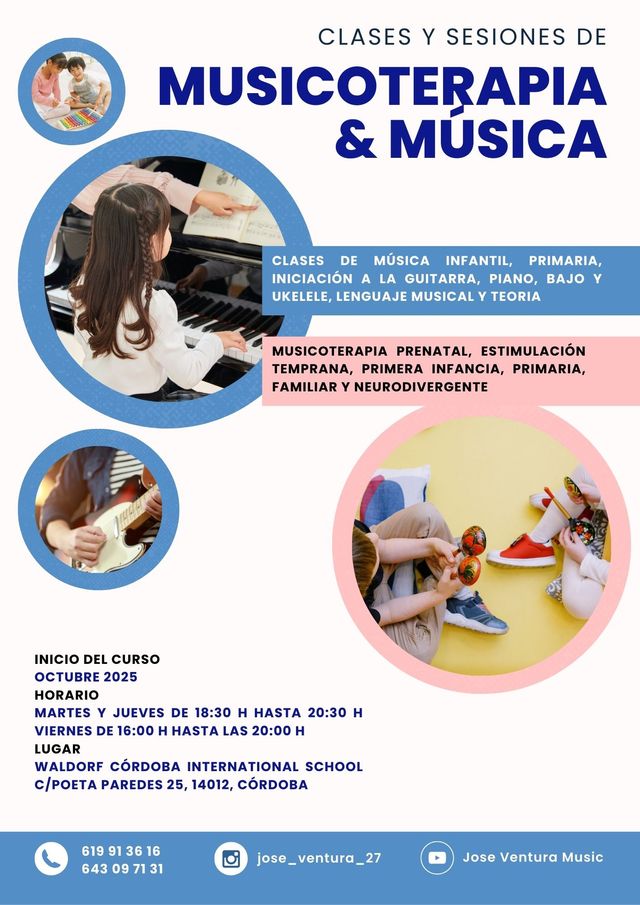 Clases de Música(Infantil,piano,guitarra,ukelele)