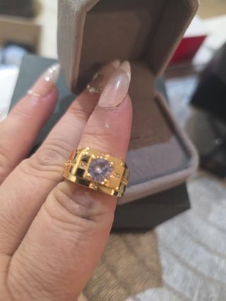 Anillo Hombre Chapado Oro 18k Plata