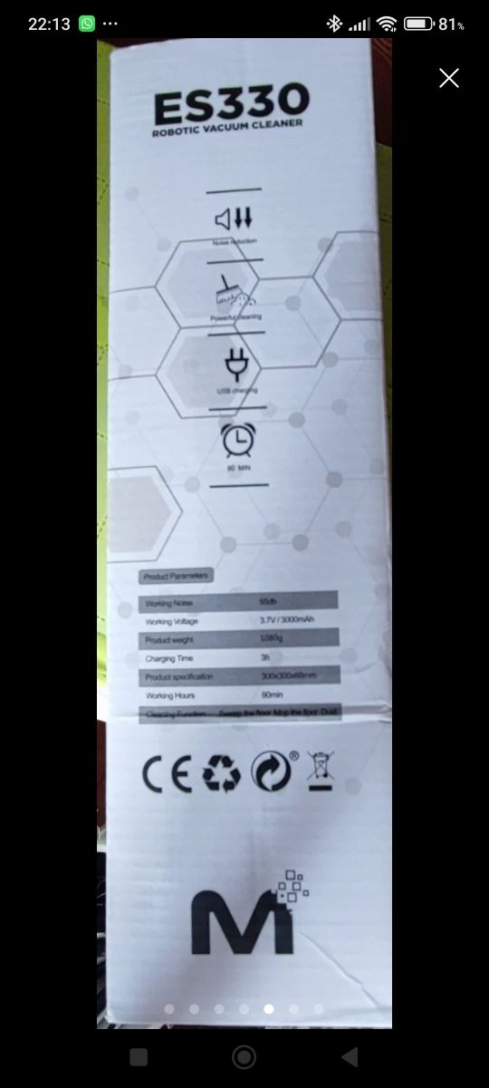 Robot de limpieza blanco