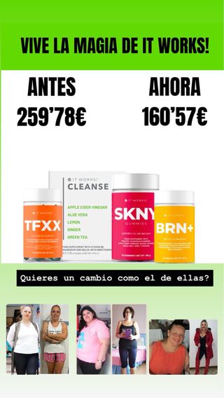 Kit de suplementos It Works!