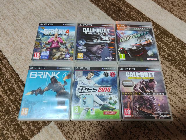 Lote 6 Juegos PS3: Far Cry 4, PES 2013, Brink, R..