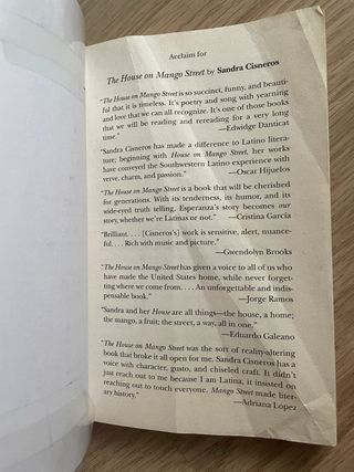 The house of mango street