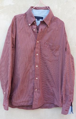 Camisa Tommy Hilfiger Roja Cuadros