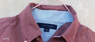 Camisa Tommy Hilfiger Roja Cuadros