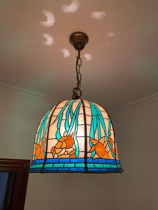 Lámpara Tiffany Cristal y Metal