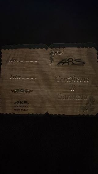 Placa de plata italiana