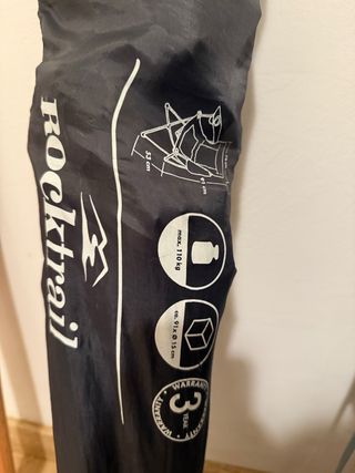 Silla Plegable Rocktrail Camping Gris/Amarillo