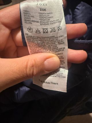 Chaleco Jott niño azul talla 16