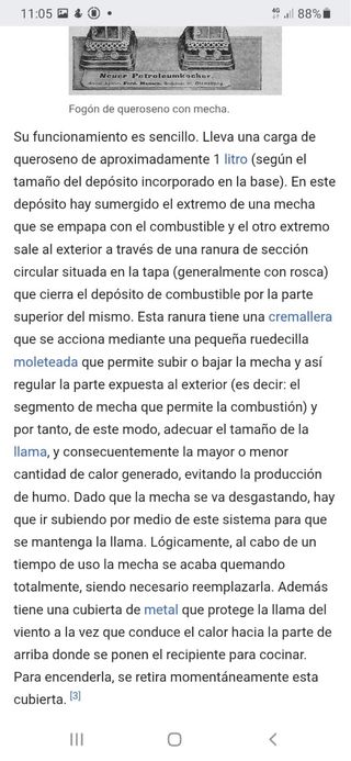 Hornillo de queroseno