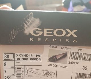 Zapatos Geox Mujer Talla 38 Negro