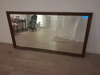 Espejo Vintage Madera y Crista