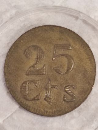 Moneda 25 céntimos Puebla de Cazalla